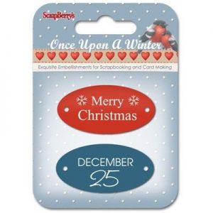 Elementy metalowe Scrap Berry's Plakietki Once Upon a Winter 3, 2szt